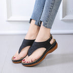 Damen Komfortable Zehentrenner-Sandalen mit ergonomischer Fußbett-Technologie
