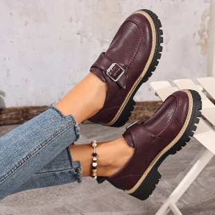 Damen bequeme Clogs mit dekorativem Riemen und rutschfester Sohle R&B