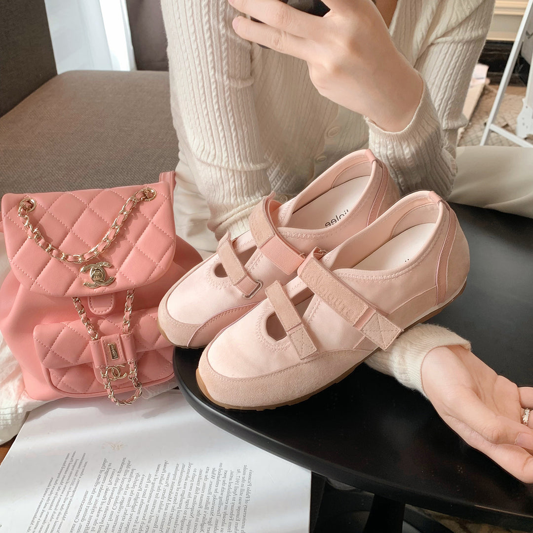 Damen Komfortable Sneaker mit verstellbaren Klettverschlüssen R&B