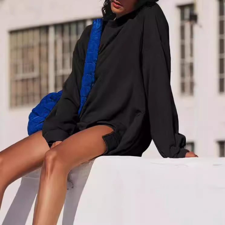 Damen Oversized Sweatshirt mit lässigem Schnitt und praktischen Taschen R&B