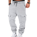 Herren Cargo-Jogginghose mit seitlichen Taschen und elastischem Bund R&B