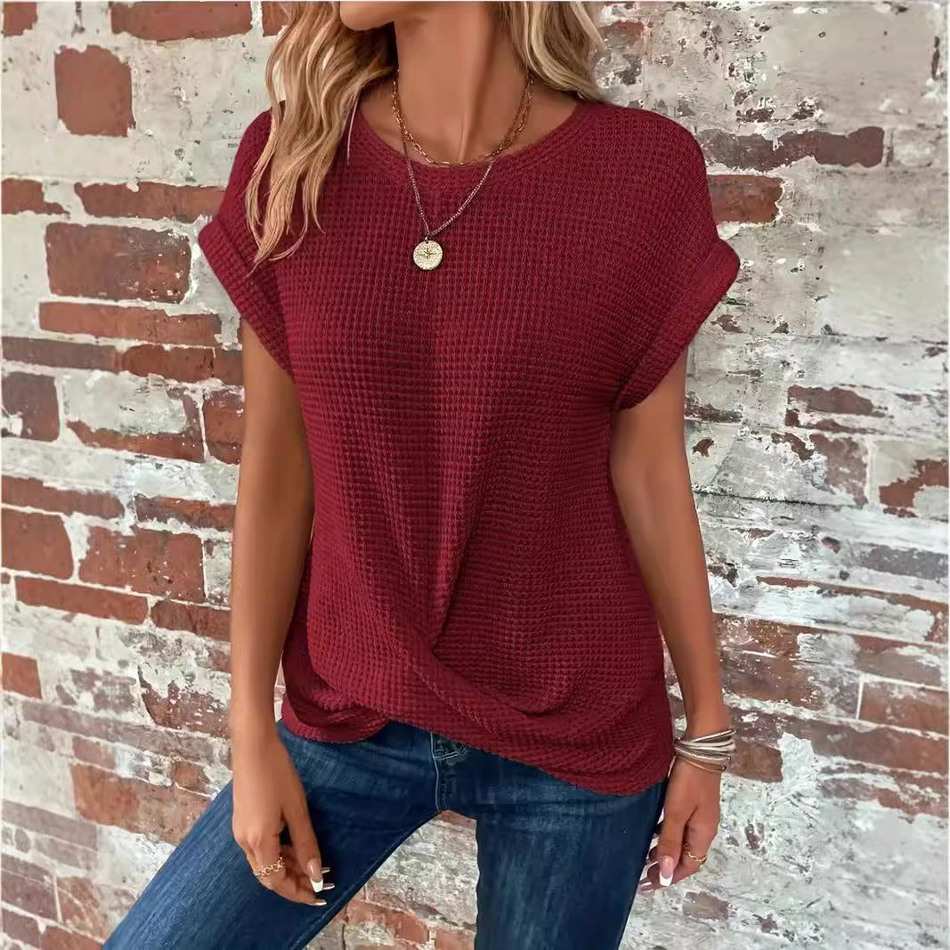 Damen U-Boat Schnitt T-Shirt mit lässigem Look R&B