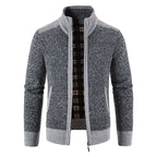 Herren Strickjacke mit modernem Reißverschluss R&B
