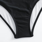 Damen Einteiler Badeanzug mit modischem Wickeldesign und figurformender Wirkung R&B