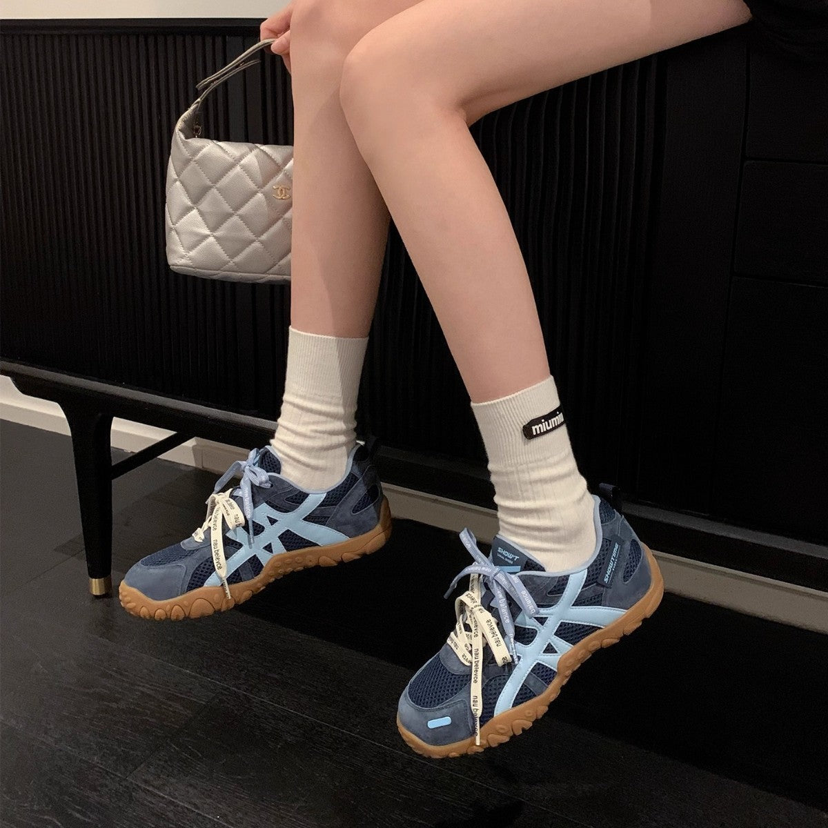 Damen Sportliche Freizeitschuhe mit atmungsaktiver Mesh-Oberfläche und rutschfester Laufsohle R&B