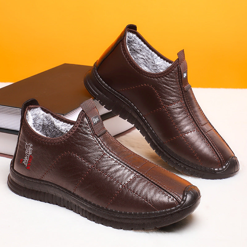 Damen Bequeme und warme Halbschuhe mit Kunstfellfutter R&B