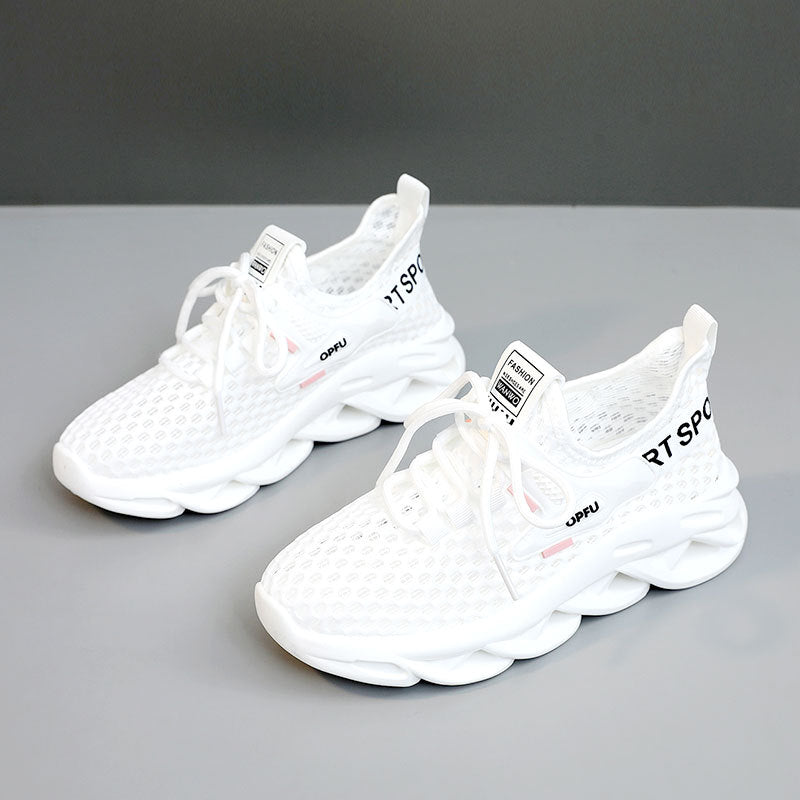 Damen Sportliche Sneaker mit atmungsaktiver Mesh-Oberfläche und dämpfendem Profil R&B