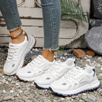 Damen Sportliche Sneaker mit atmungsaktivem Mesh-Obermaterial und rutschfester Sohle R&B