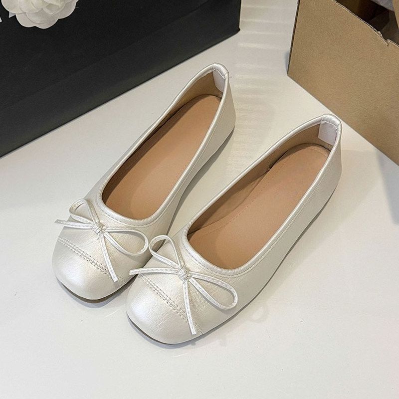 Damen Ballerinas mit dekorativem Schleifendesign