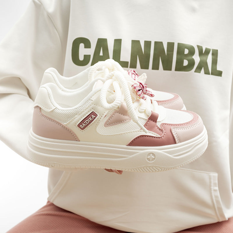 Damen Chunky Sneakers mit trendigem Design und atmungsaktiver Mesh-Oberfläche