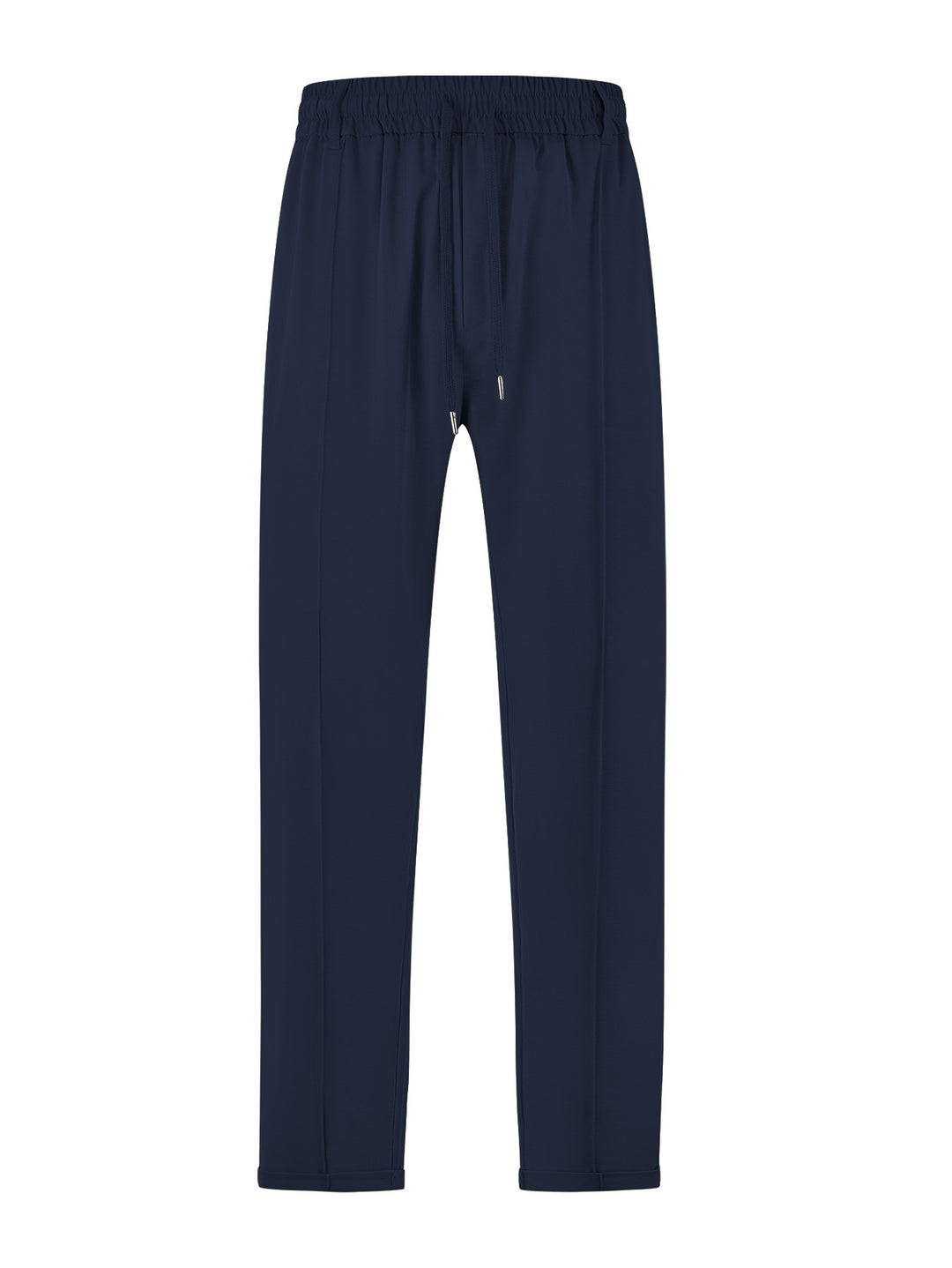 Damen nan elegante Jersey-Hose mit Bügelfalte Tunnelzugbund und schmaler Beinführung R&B