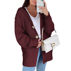 Damen Übergroßer Strickcardigan R&B