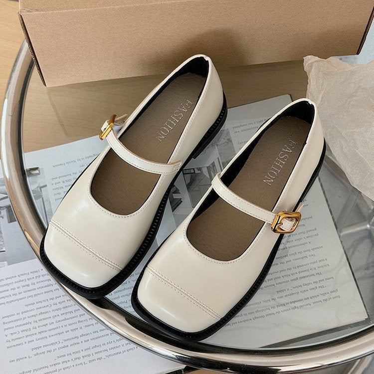 Damen Ballerinas mit elegantem Schnallen-Detail und hochwertiger Verarbeitung