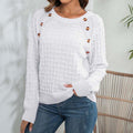 R&B | Weicher Einfarbiger Strickpullover Für Alltag
