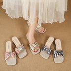 Damen Sling-Sandalen mit modischem Schleifendesign