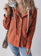 R&B | Revers Knopf Kapuzenjacke