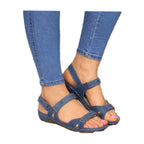 Damen Sportliche Sandalen mit verstellbaren Riemen und ergonomischem Fußbett R&B