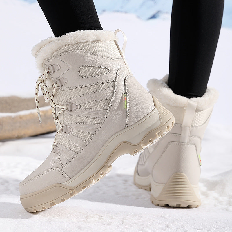 Damen Isolierte Winterstiefel mit rutschfester Sohle und weichem Futter