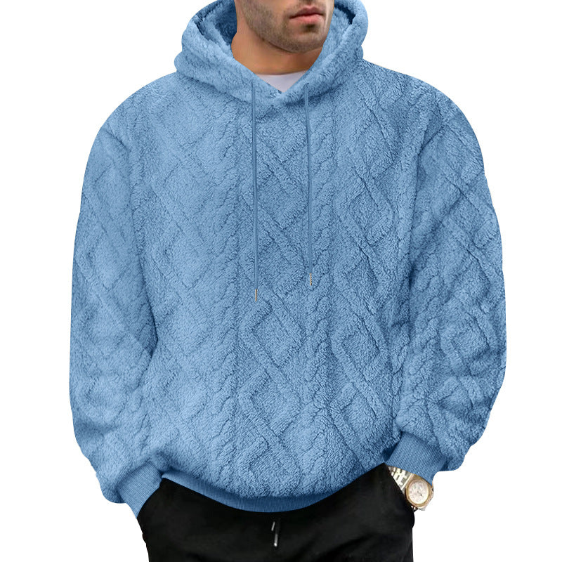 Herren Kuscheliger Hoodiepullover mit strukturiertem Design und modernem Schnitt R&B