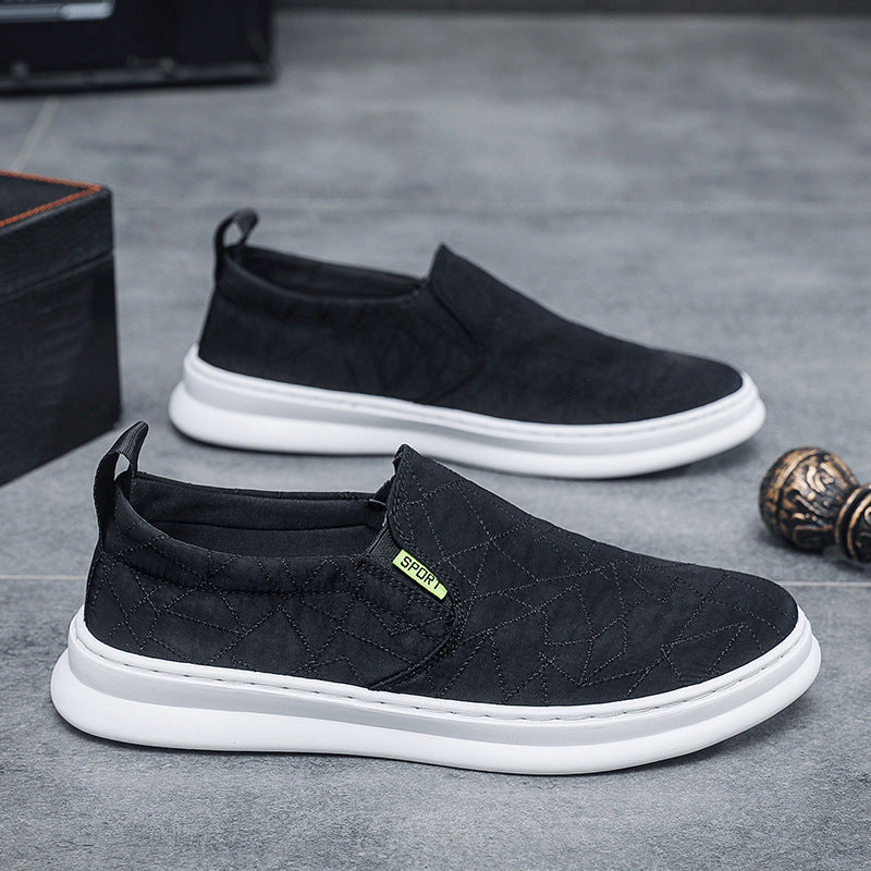 Damen Slip-On Sneakers mit atmungsaktiver Oberflächenstruktur und flexibler Sohle R&B