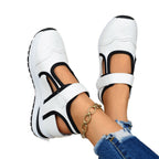 Damen Sportliche Sneaker mit verstellbaren Riemen und dämpfender Sohle R&B