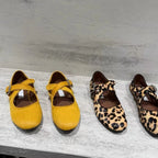 Damen Ballerinas mit elegantem Riemen und geschwungener Form R&B