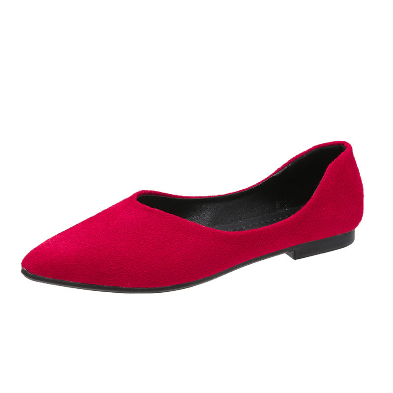 Damen elegante Ballerinas mit spitzem Design und weichem Obermaterial R&B