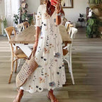 Damen Blütenverziertes Maxikleid R&B