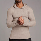 Herren Kapuzenpullover mit trendigem Rippdesign R&B