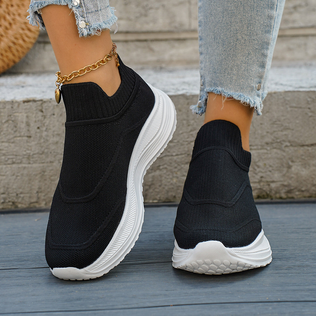 Damen atmungsaktive Slip-On Sneakers R&B