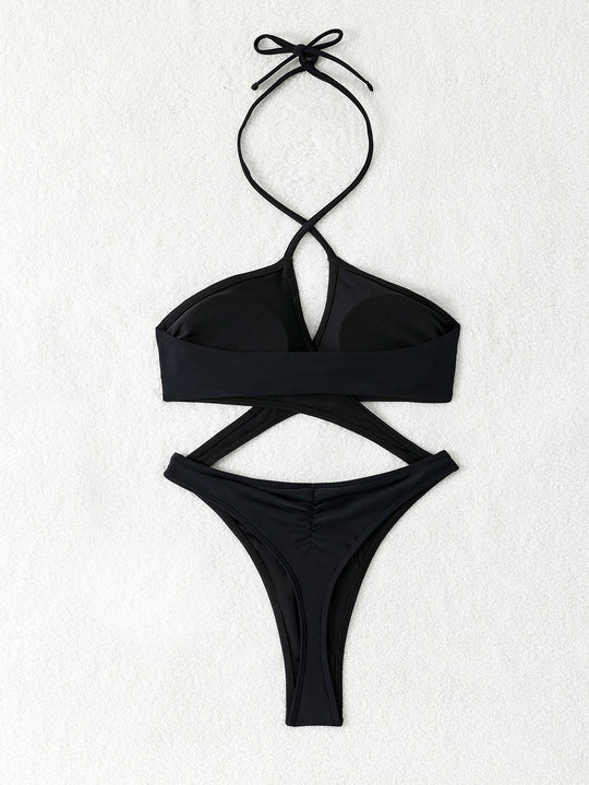 Damen Stylischer Minimalistischer Bikini mit verstellbaren Trägern R&B
