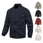 Herren moderne Bomberjacke mit elastischem Bündchen und praktischen Taschen R&B
