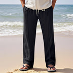 Herren Freizeithose mit elastischem Bund und seitlichen Taschen R&B