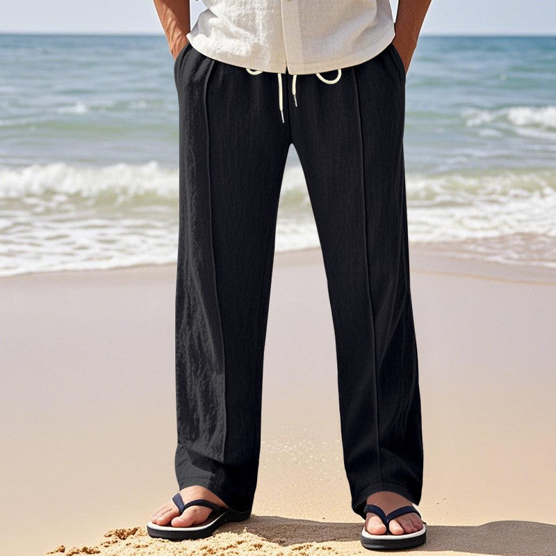Herren Freizeithose mit elastischem Bund und seitlichen Taschen R&B