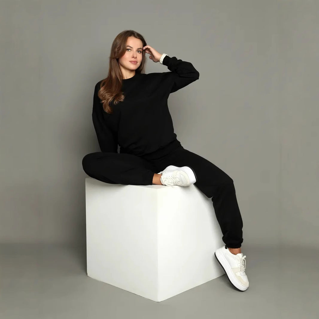 Damen Sportliches Sweatset mit elastischen Bündchen R&B