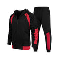 Herren Sportlicher Trainingsanzug mit hohem Kragen und praktischen Taschen R&B