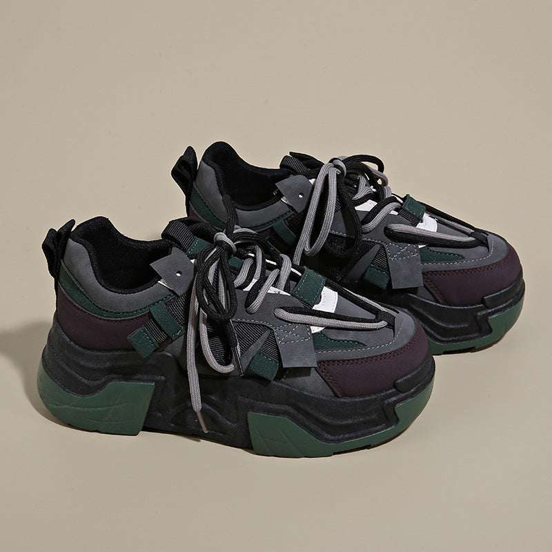 Damen Sportliche Chunky Sneakers mit innovativer Schnürtechnologie R&B