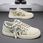 Damen Lässige Canvas-Sneakers mit einzigartigem Druckdesign R&B