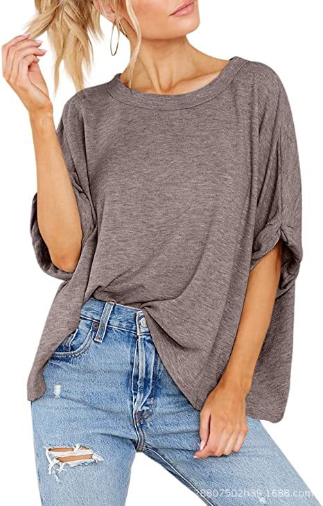 Damen lässiges Oversized T-Shirt R&B