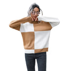 Damen Lässiger Pullover mit Blockstreifen-Design und bequemem Schnitt R&B