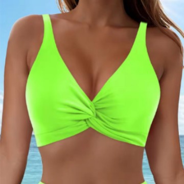 Damen Sportliches Bikinioberteil mit Twist-Design R&B