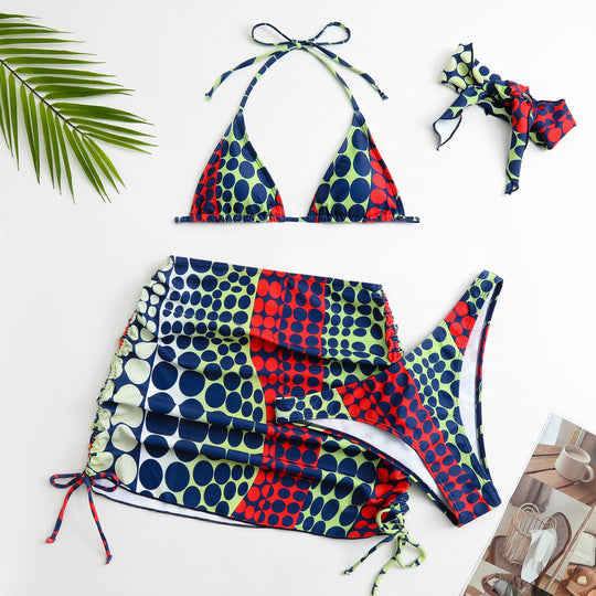 Damen Triangel-Bikini mit Rock R&B