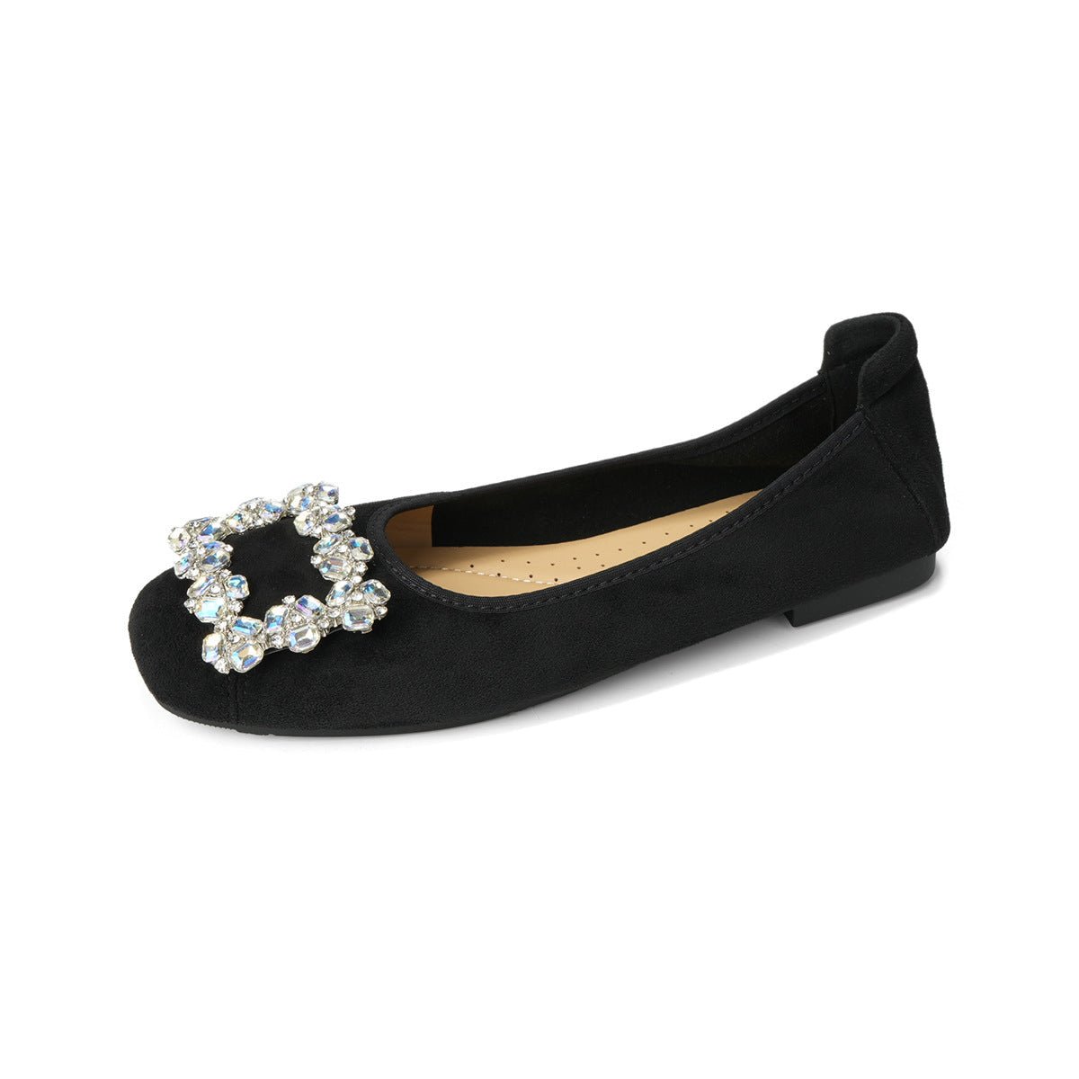 Damen Ballerinas mit funkelnden Applikationen