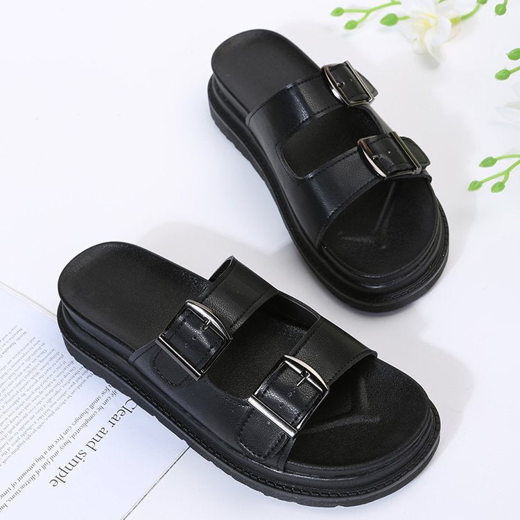 Damen Riemensandalen mit ergonomischem Fußbett und verstellbarem Schnallenverschluss R&B