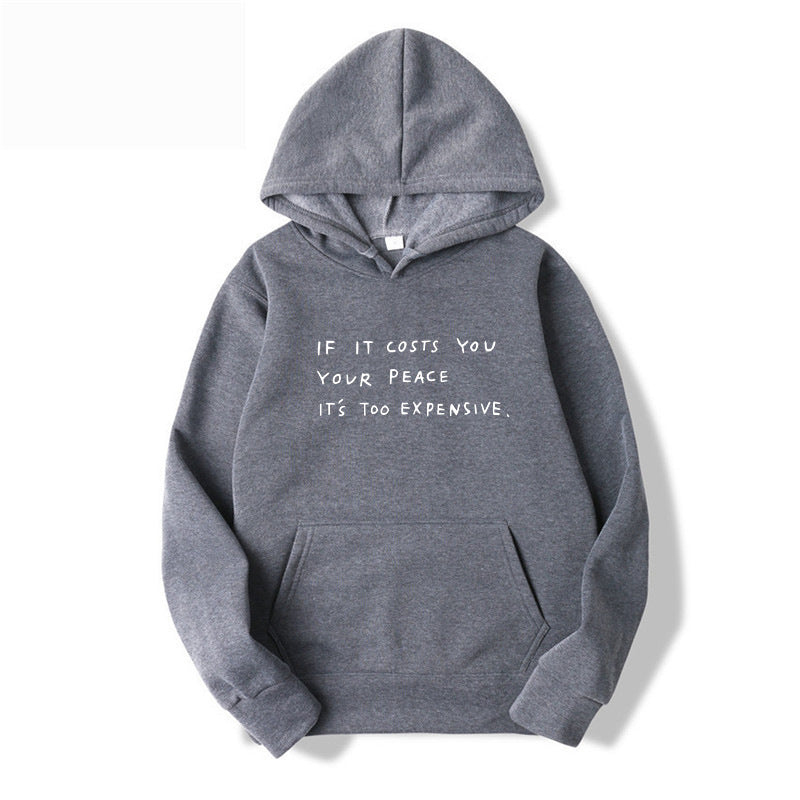 Damen Kapuzensweater mit inspirierendem Spruch und bequemer Passform