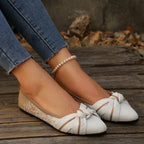Damen Ballerinas mit elegantem Schleifen-Design und atmungsaktiver Oberflächenstruktur R&B