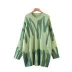 Damen Oversized Pullover mit modernem Farbmustermix und lässigem Schnitt R&B