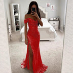 Damen Abendkleid mit schimmernden Pailletten R&B