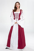 Damen historisches Märchenkleid mit elegantem Oberteil und ausgestellten Ärmeln R&B
