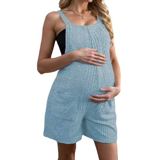 Damen lässiger Träger-Jumpsuit mit praktischem Taschendesign R&B